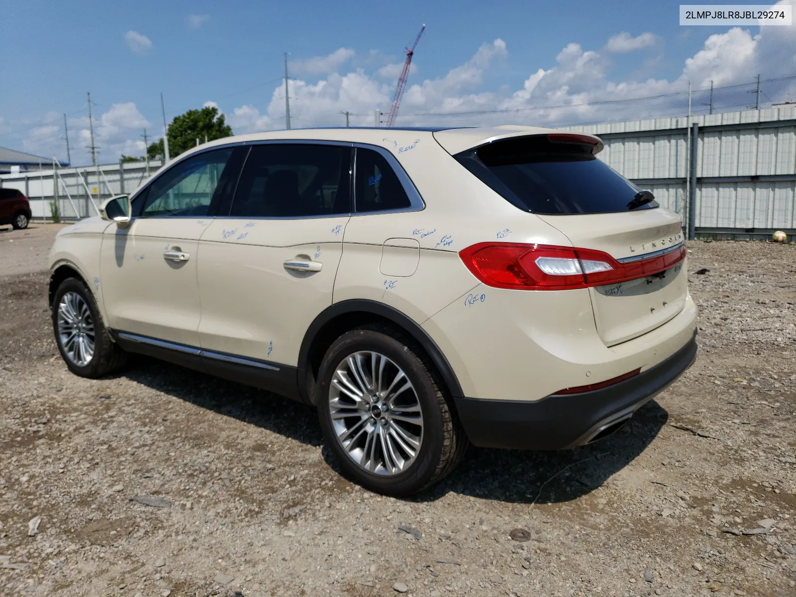 2018 Lincoln Mkx Reserve VIN: 2LMPJ8LR8JBL29274 Lot: 64958004