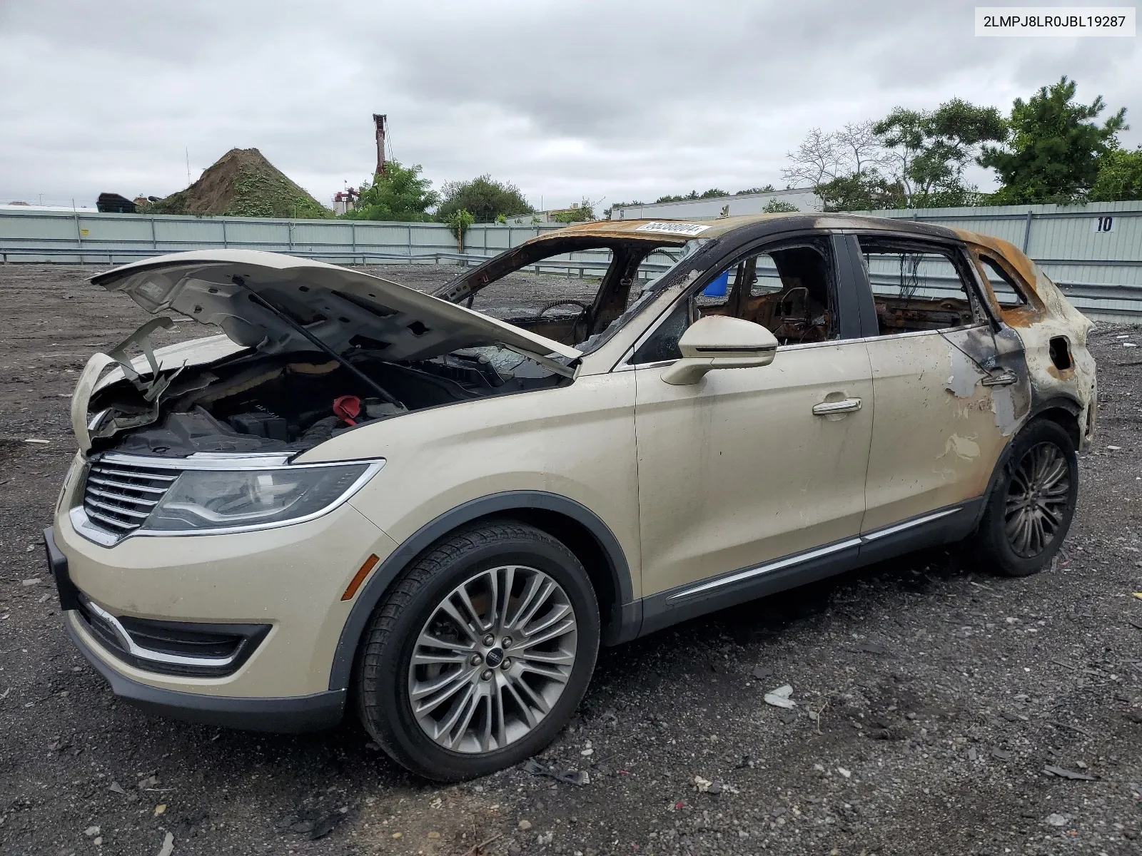 2018 Lincoln Mkx Reserve VIN: 2LMPJ8LR0JBL19287 Lot: 65288004