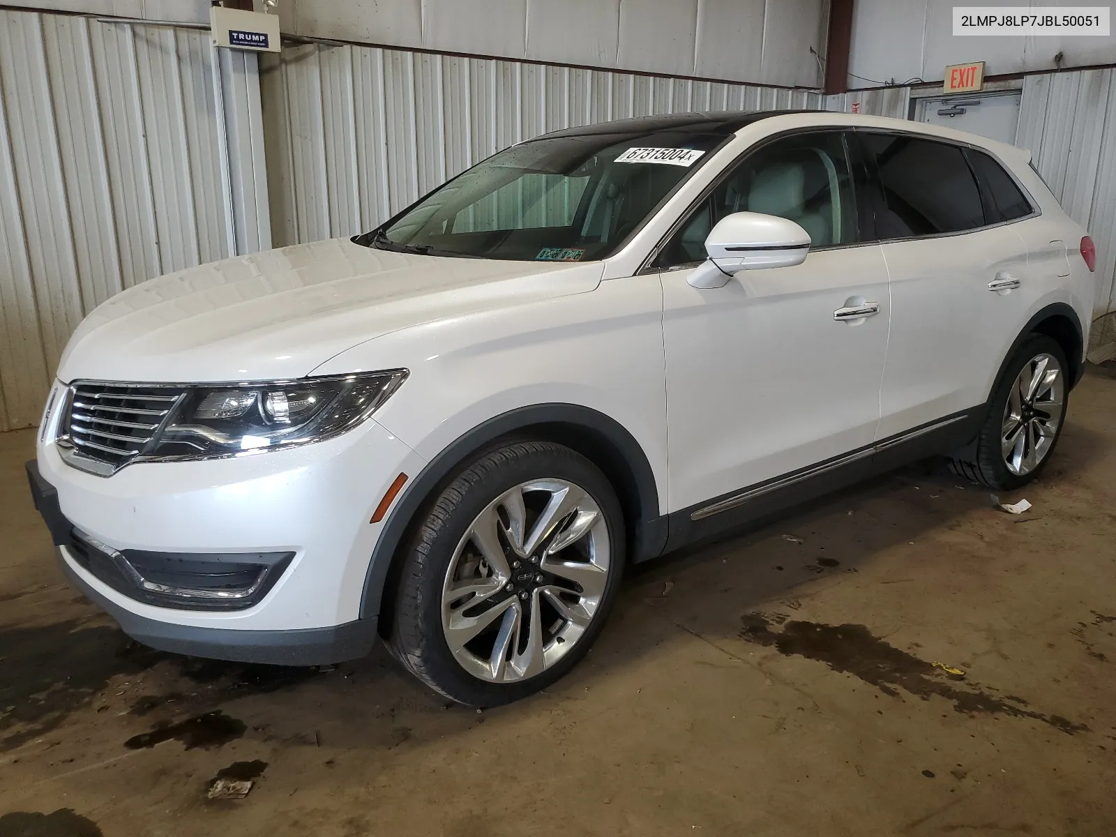 2LMPJ8LP7JBL50051 2018 Lincoln Mkx Reserve