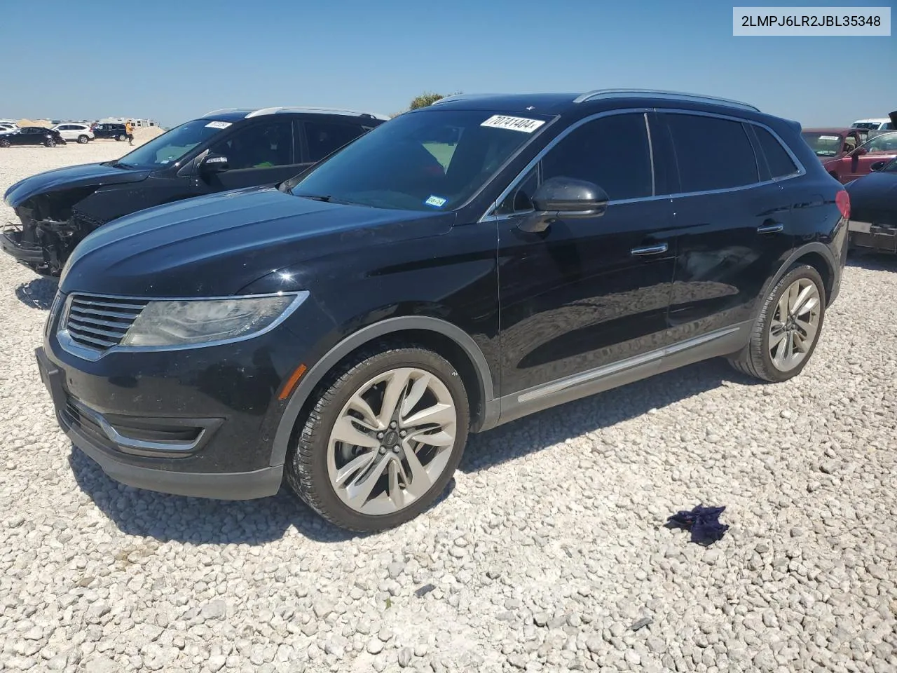 2018 Lincoln Mkx Reserve VIN: 2LMPJ6LR2JBL35348 Lot: 70741404