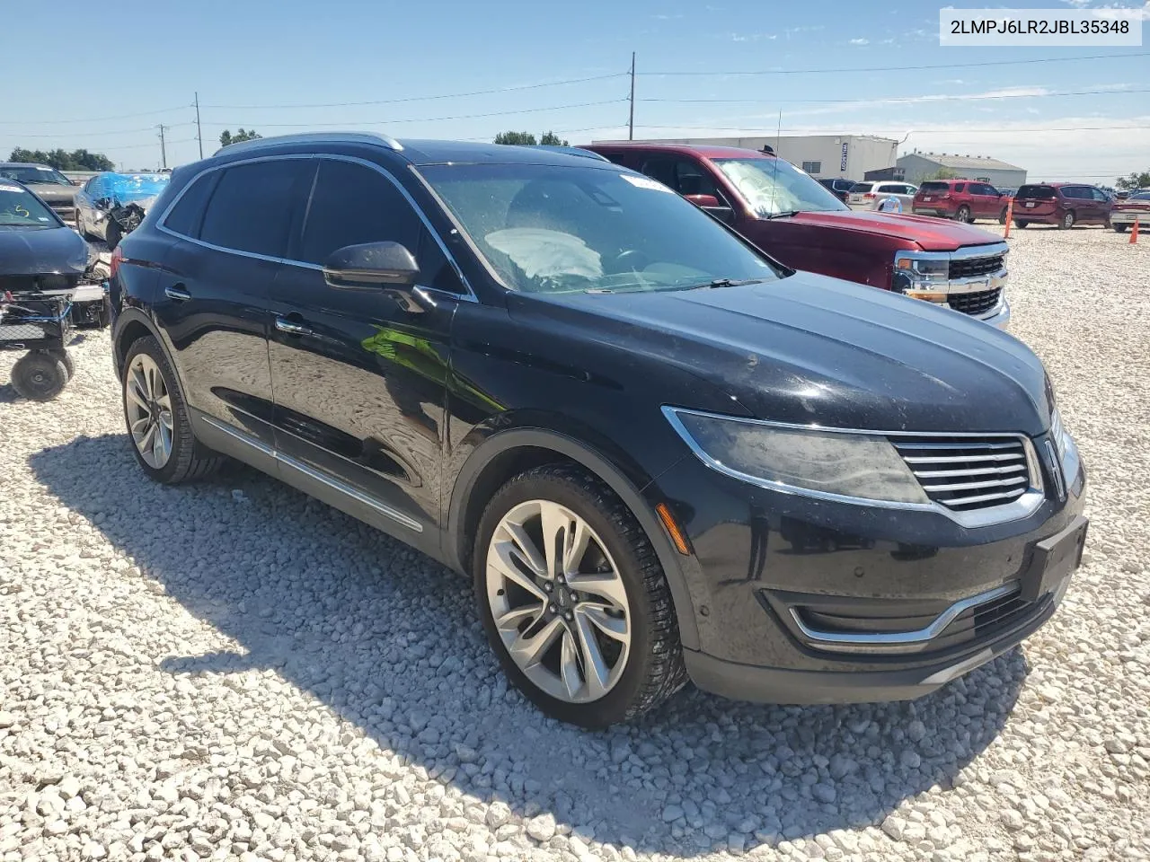 2018 Lincoln Mkx Reserve VIN: 2LMPJ6LR2JBL35348 Lot: 70741404