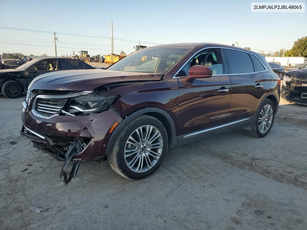 2LMPJ6LP2JBL48065 2018 Lincoln Mkx Reserve