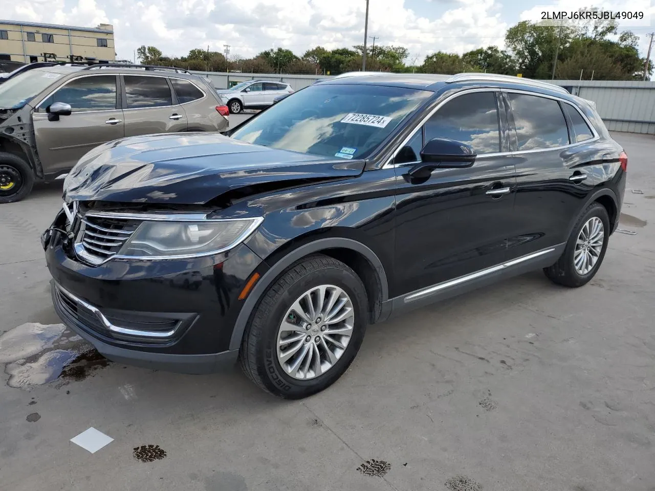 2018 Lincoln Mkx Select VIN: 2LMPJ6KR5JBL49049 Lot: 72285724