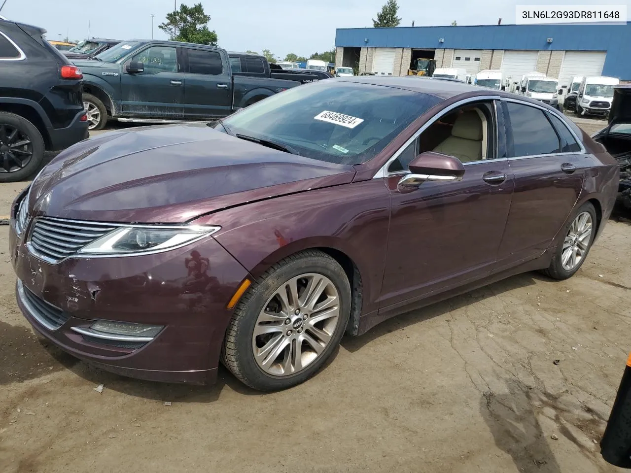 2013 Lincoln Mkz VIN: 3LN6L2G93DR811648 Lot: 68469924