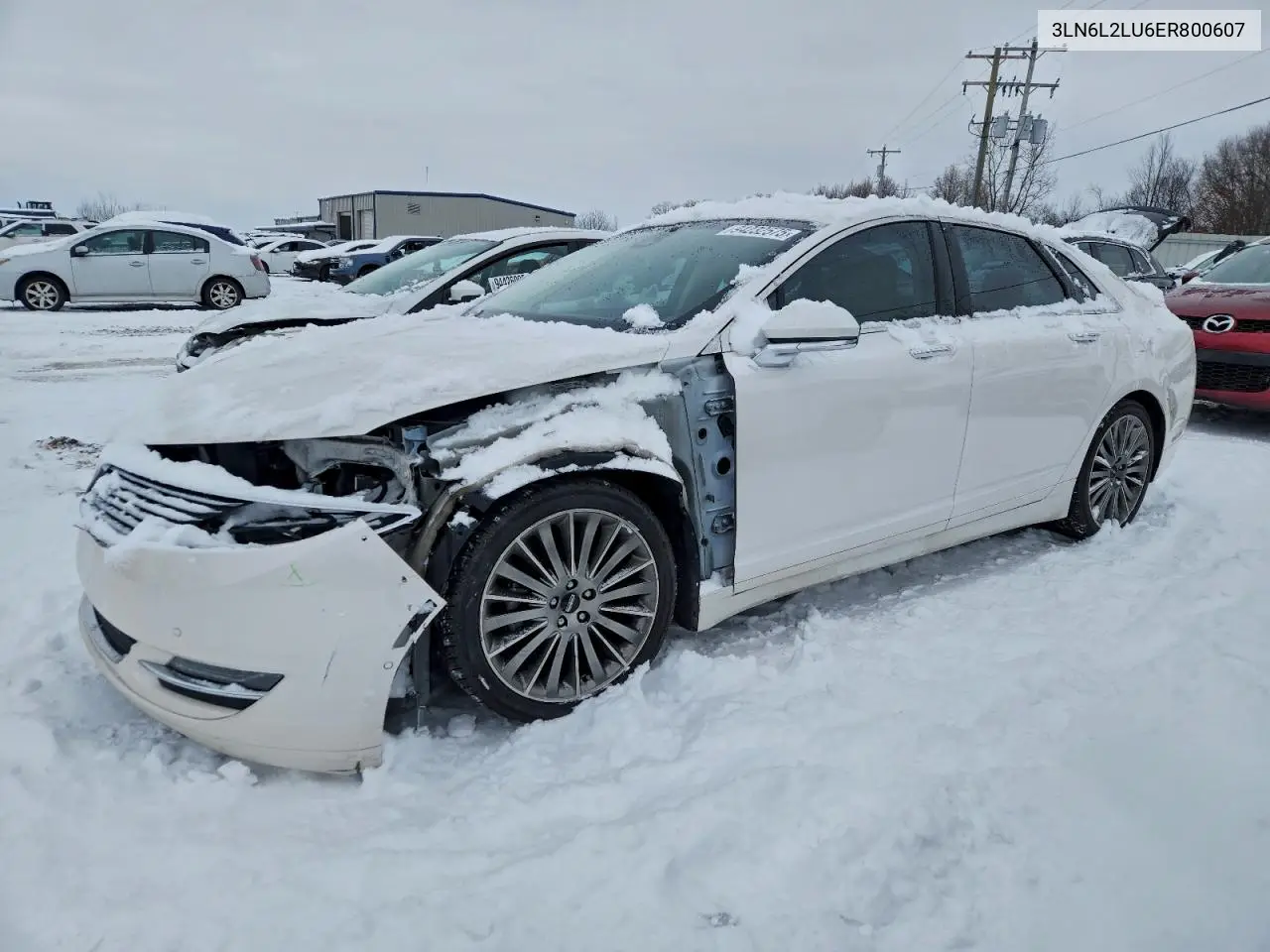 3LN6L2LU6ER800607 2014 Lincoln Mkz Hybrid