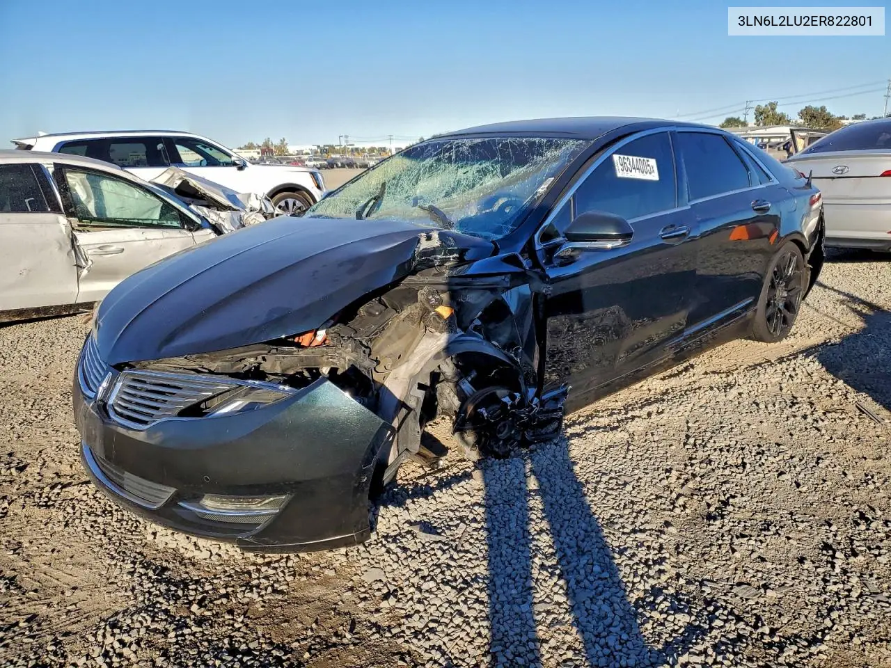 3LN6L2LU2ER822801 2014 Lincoln Mkz Hybrid