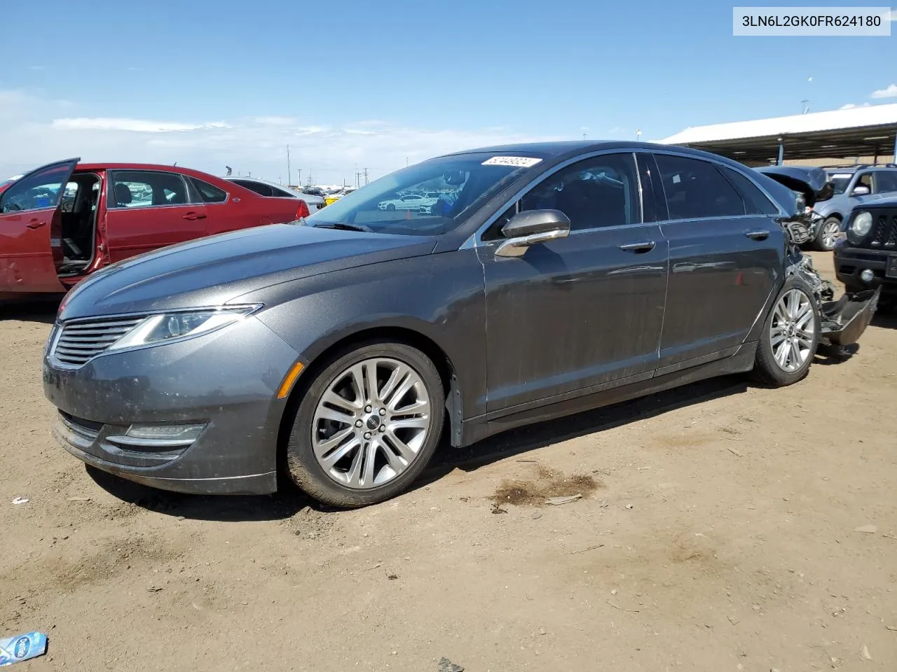 2015 Lincoln Mkz VIN: 3LN6L2GK0FR624180 Lot: 52449324