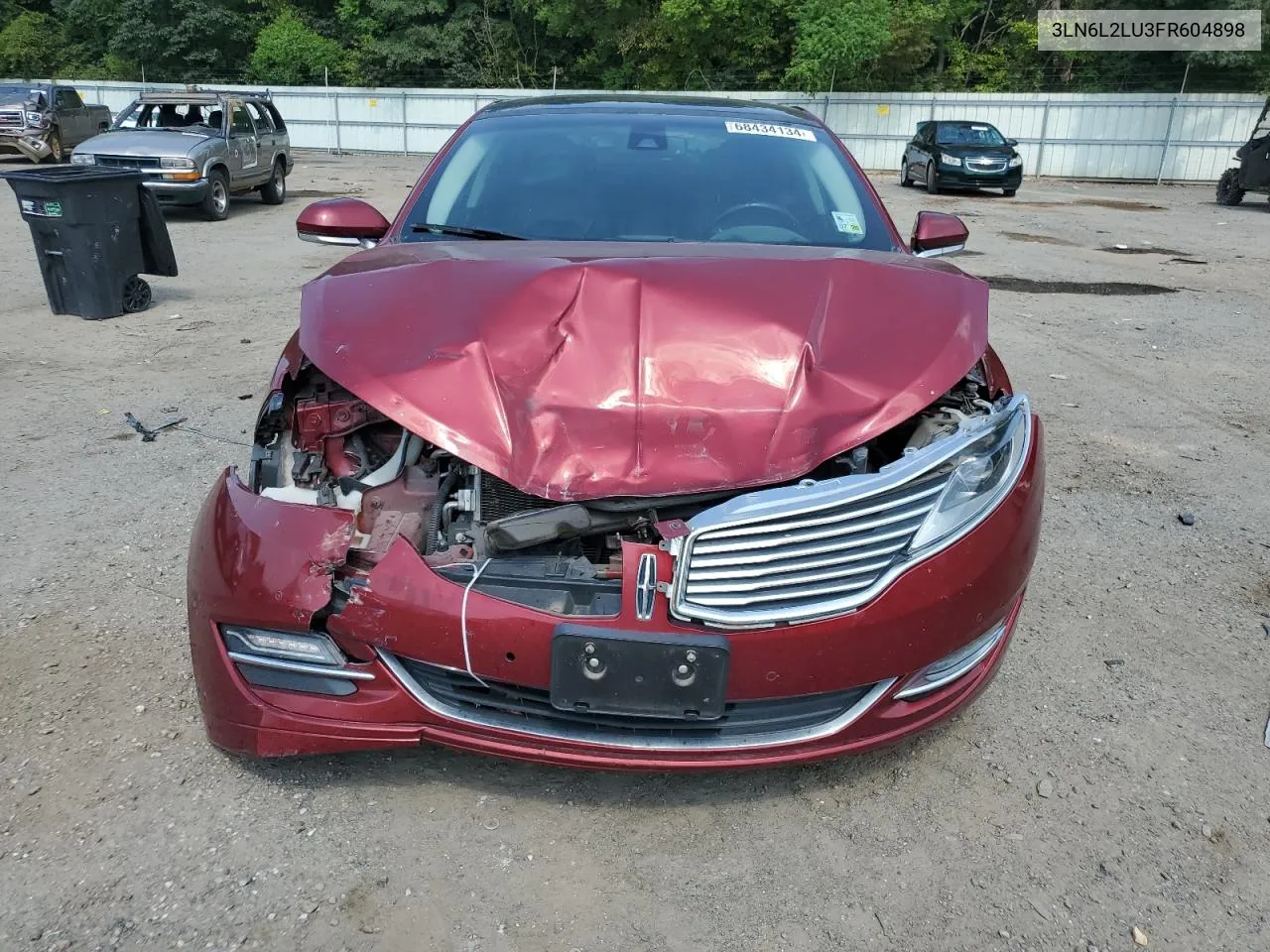 2015 Lincoln Mkz Hybrid VIN: 3LN6L2LU3FR604898 Lot: 68434134