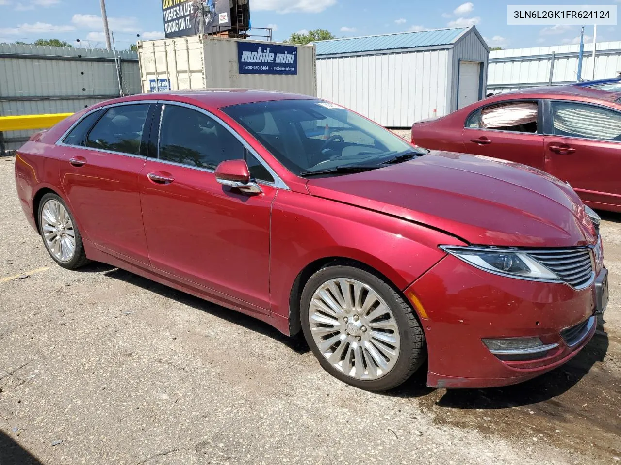 2015 Lincoln Mkz VIN: 3LN6L2GK1FR624124 Lot: 70043114