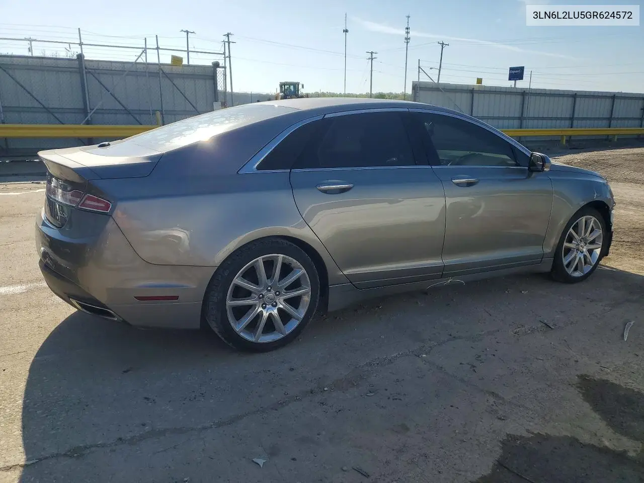3LN6L2LU5GR624572 2016 Lincoln Mkz Hybrid