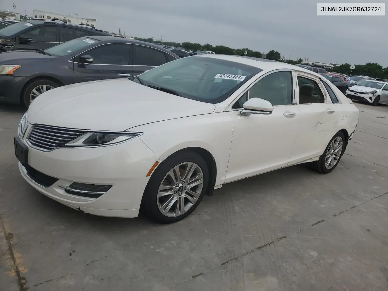 2016 Lincoln Mkz VIN: 3LN6L2JK7GR632724 Lot: 52345404