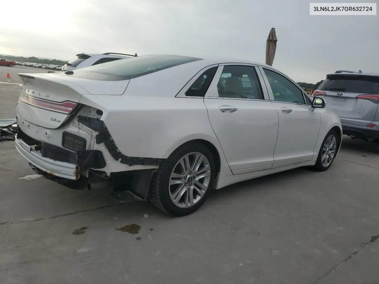 2016 Lincoln Mkz VIN: 3LN6L2JK7GR632724 Lot: 52345404