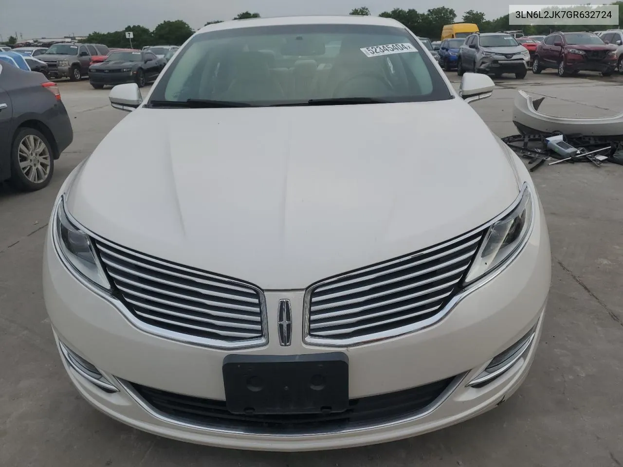 2016 Lincoln Mkz VIN: 3LN6L2JK7GR632724 Lot: 52345404