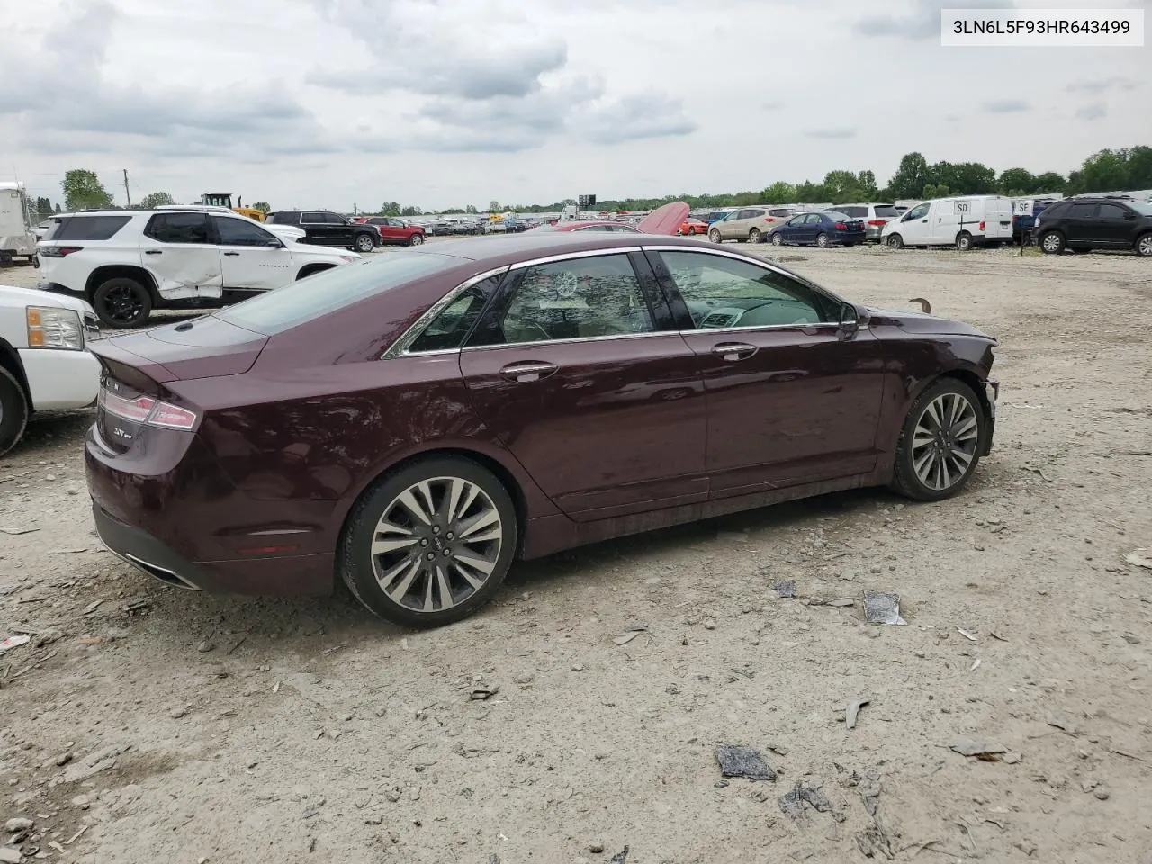 3LN6L5F93HR643499 2017 Lincoln Mkz Reserve