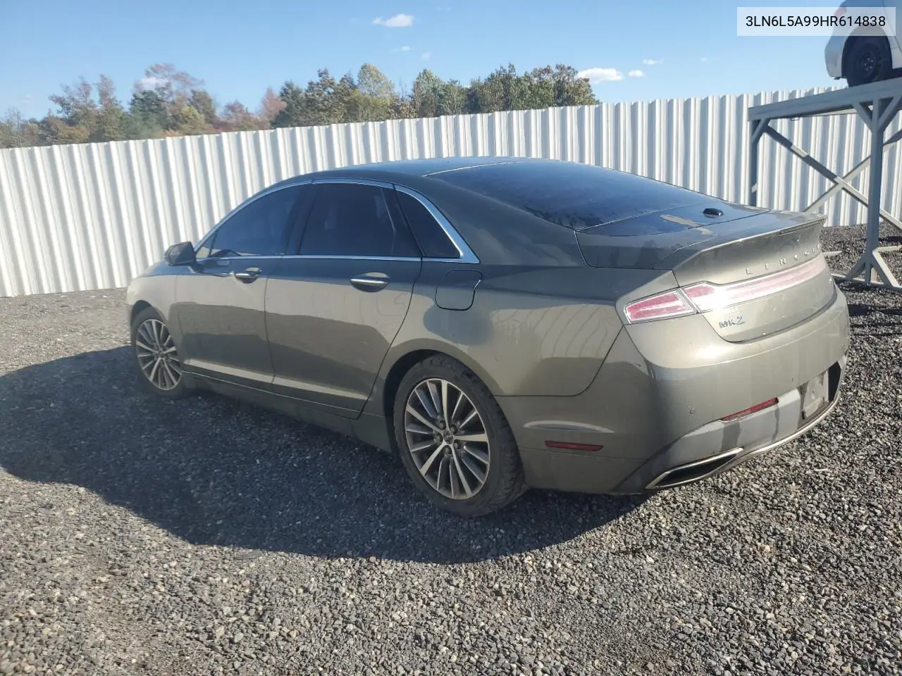 3LN6L5A99HR614838 2017 Lincoln Mkz Premiere