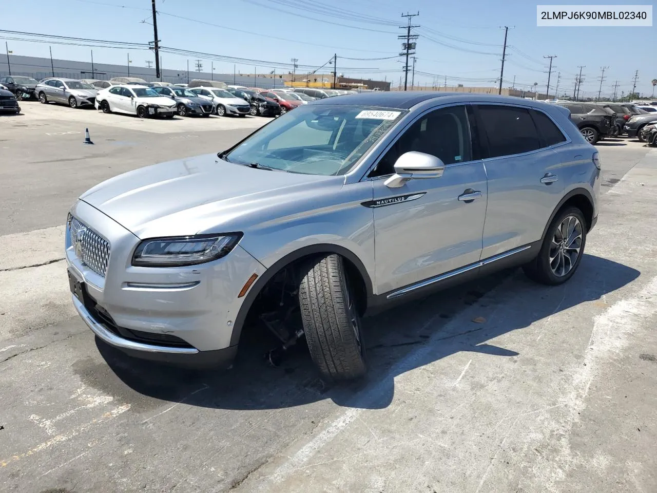 2021 Lincoln Nautilus Reserve VIN: 2LMPJ6K90MBL02340 Lot: 69540674