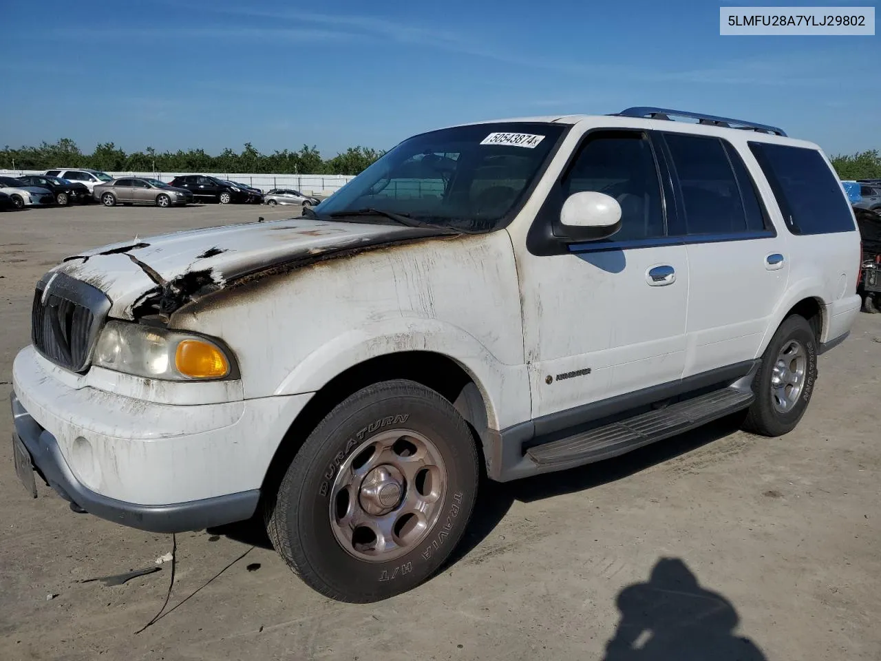 2000 Lincoln Navigator VIN: 5LMFU28A7YLJ29802 Lot: 50543874