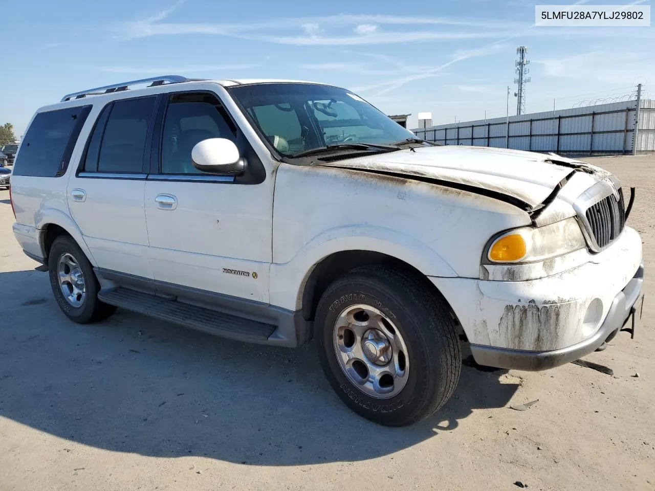 2000 Lincoln Navigator VIN: 5LMFU28A7YLJ29802 Lot: 50543874