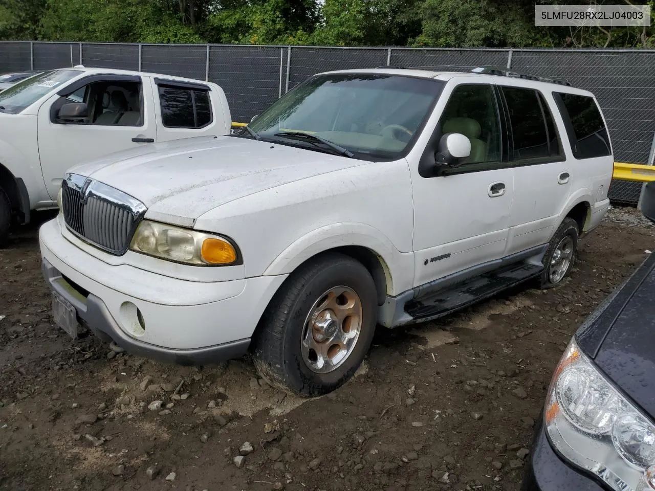 2002 Lincoln Navigator VIN: 5LMFU28RX2LJ04003 Lot: 66055843