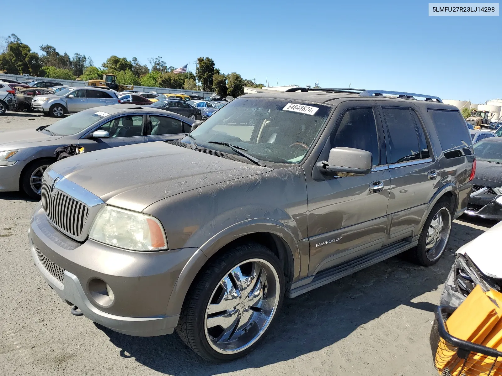 2003 Lincoln Navigator VIN: 5LMFU27R23LJ14298 Lot: 64848874