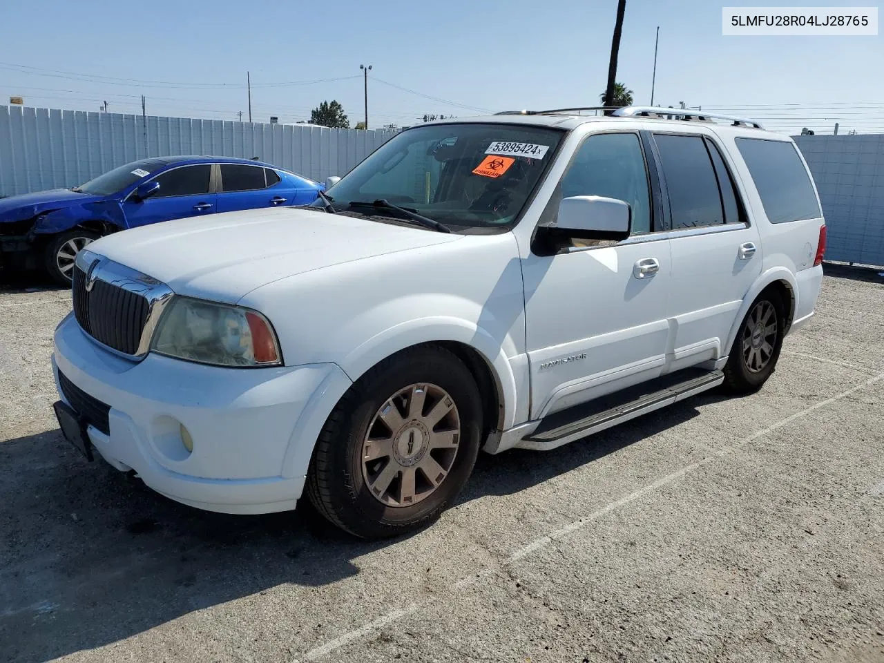 2004 Lincoln Navigator VIN: 5LMFU28R04LJ28765 Lot: 53895424