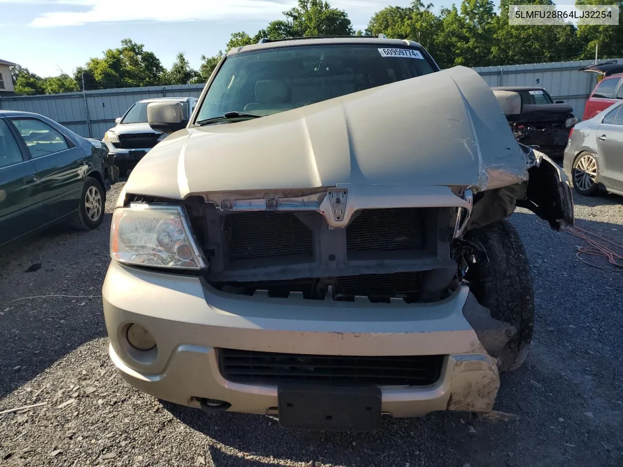 2004 Lincoln Navigator VIN: 5LMFU28R64LJ32254 Lot: 60959774