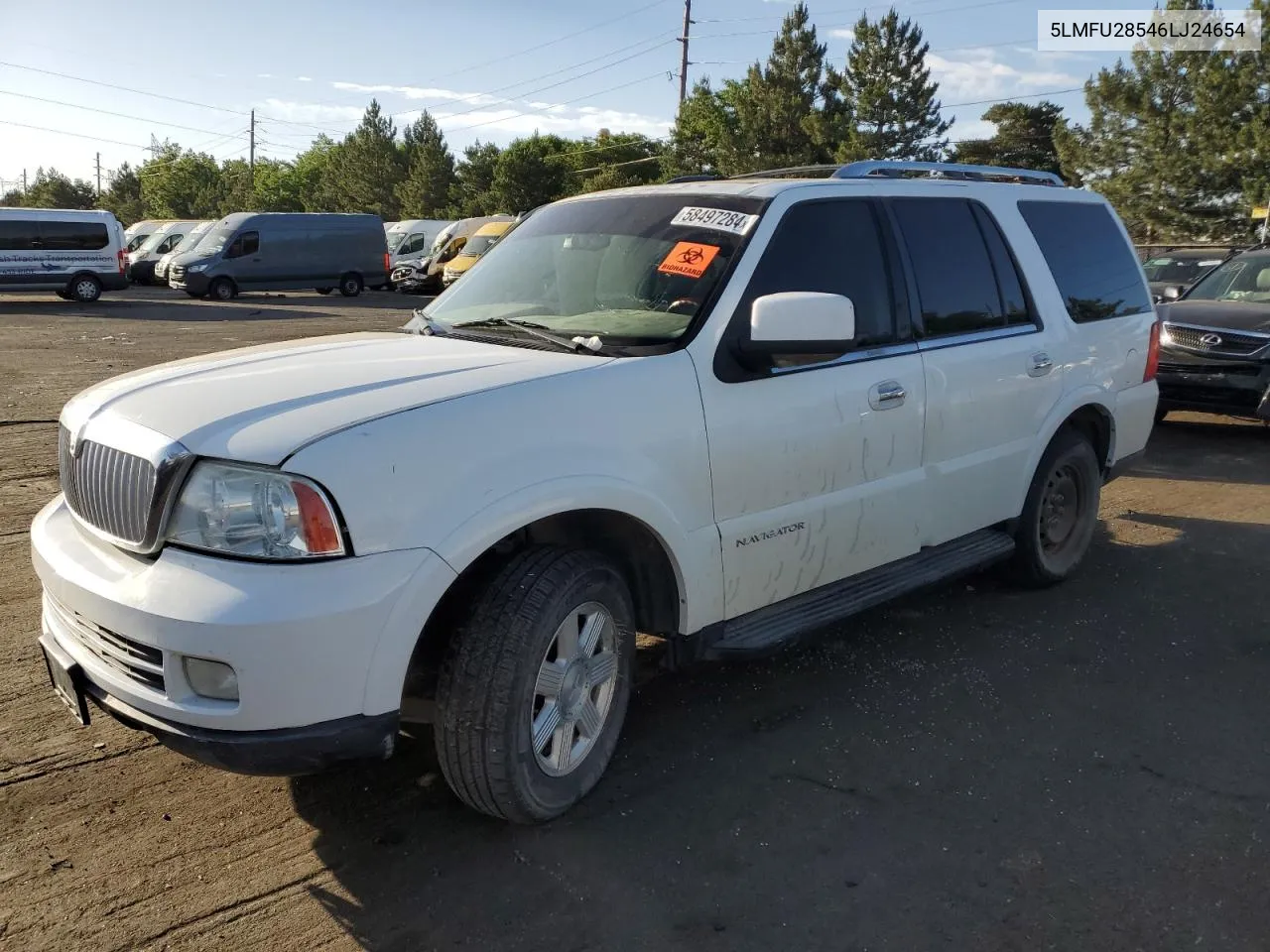 2006 Lincoln Navigator VIN: 5LMFU28546LJ24654 Lot: 58497284