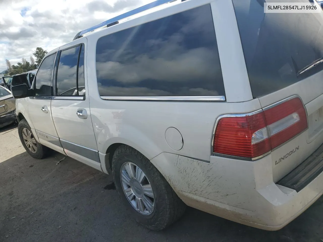 2007 Lincoln Navigator L VIN: 5LMFL28547LJ15926 Lot: 47633994