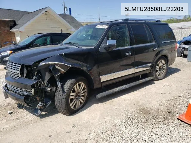 2008 Lincoln Navigator VIN: 5LMFU28508LJ22208 Lot: 56249624