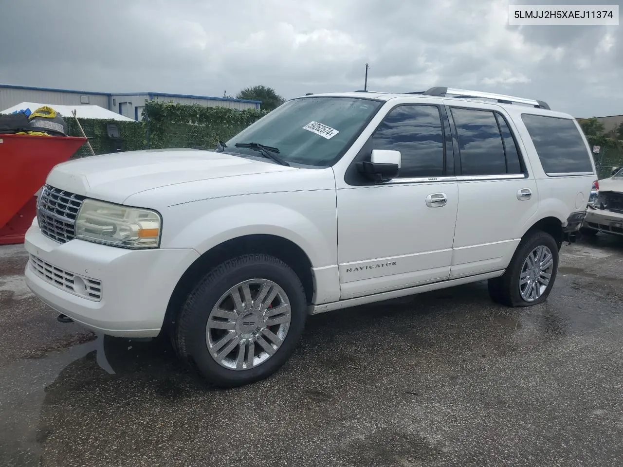 2010 Lincoln Navigator VIN: 5LMJJ2H5XAEJ11374 Lot: 59262574