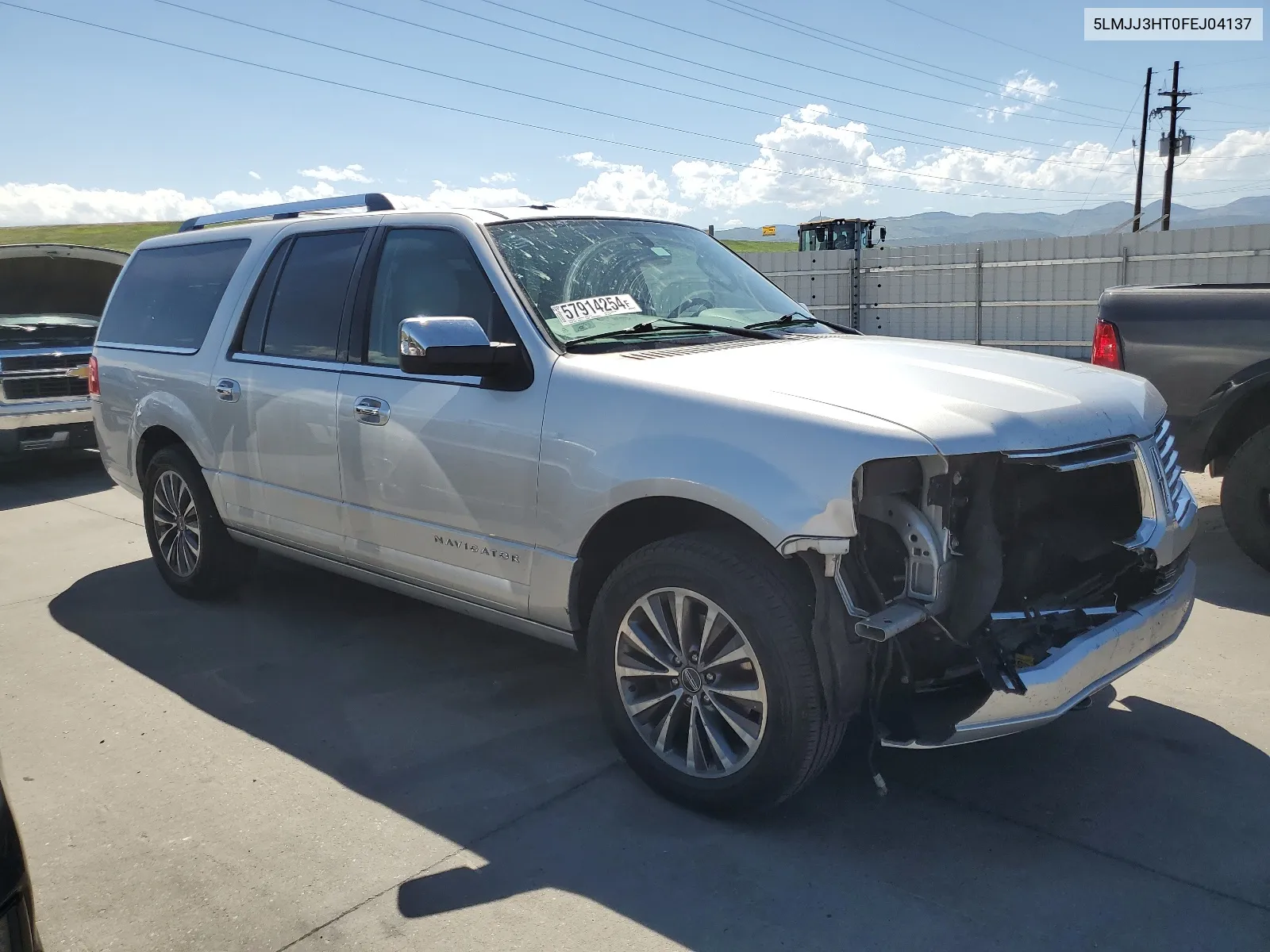 2015 Lincoln Navigator L VIN: 5LMJJ3HT0FEJ04137 Lot: 57914254