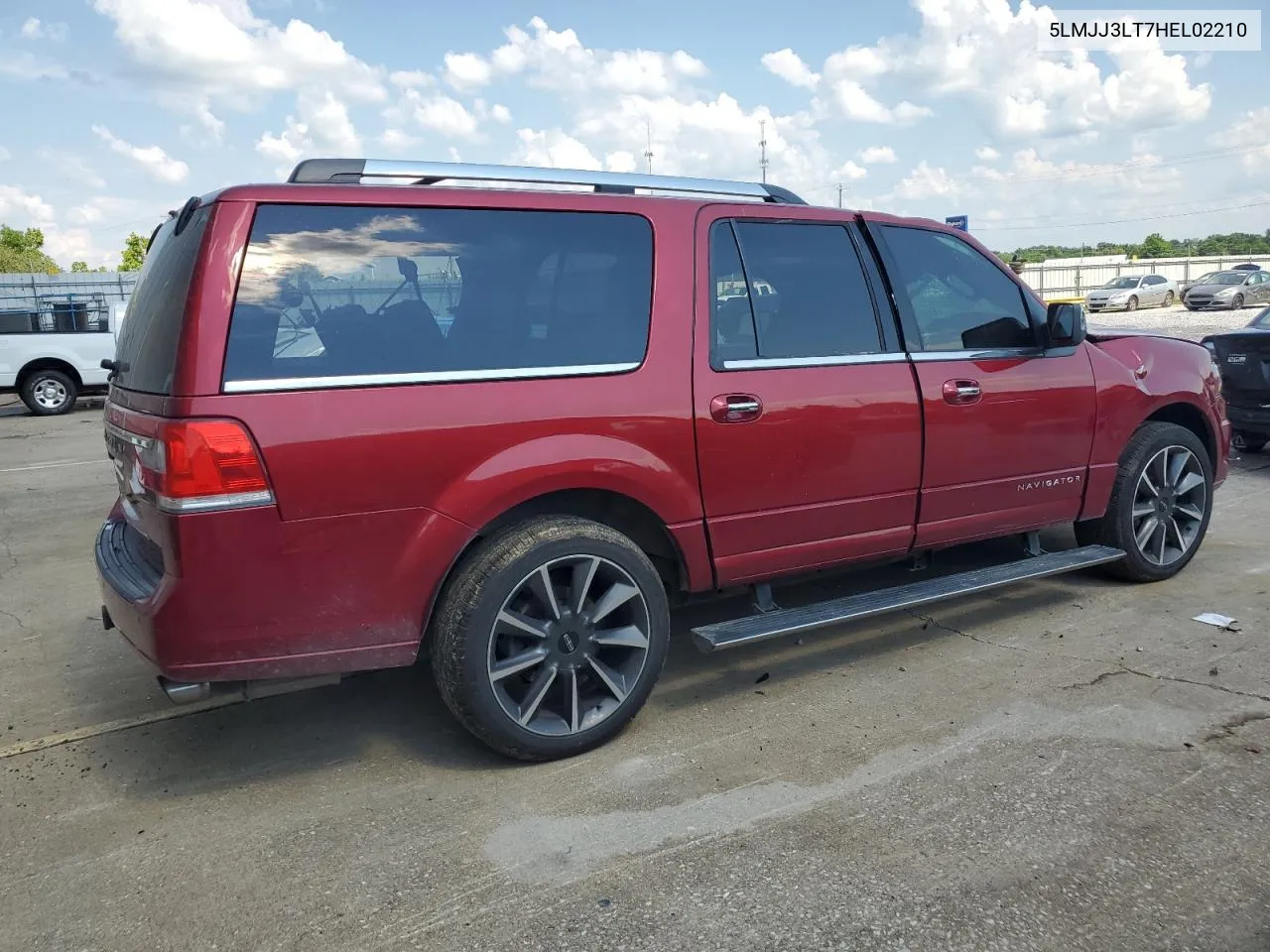 2017 Lincoln Navigator L Reserve VIN: 5LMJJ3LT7HEL02210 Lot: 58081634