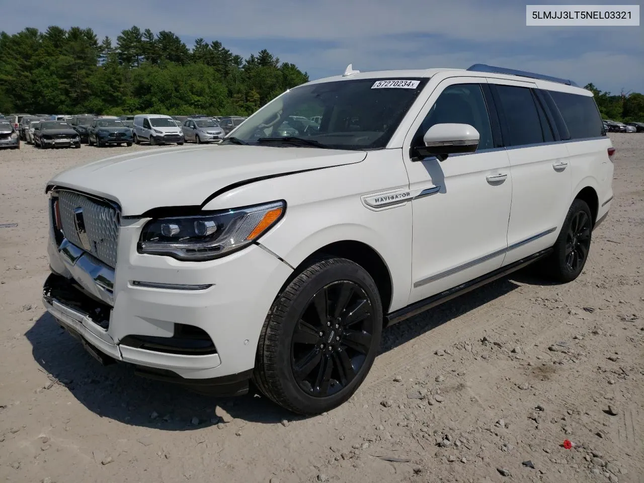 2022 Lincoln Navigator L Reserve VIN: 5LMJJ3LT5NEL03321 Lot: 57270234