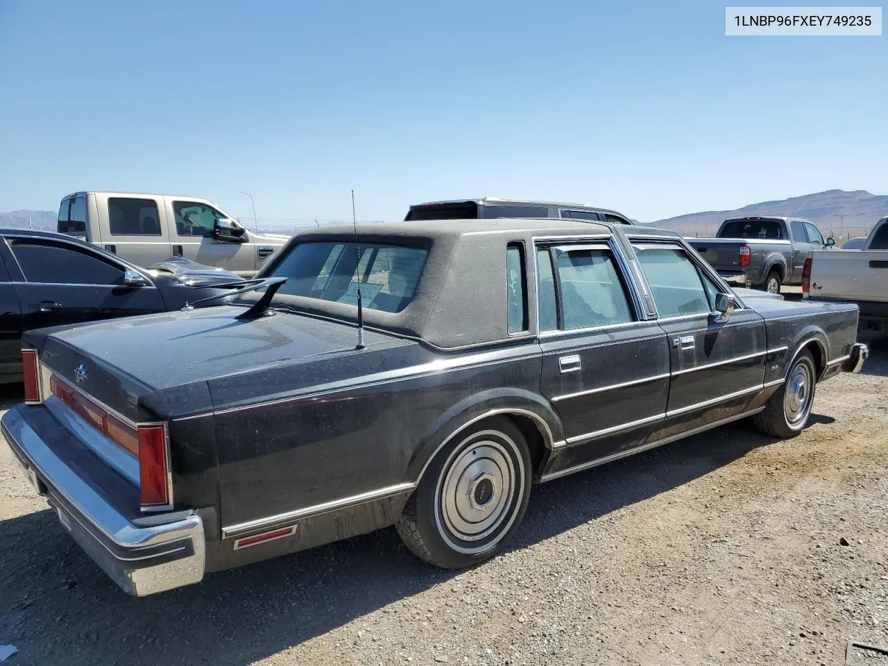 1984 Lincoln Town Car VIN: 1LNBP96FXEY749235 Lot: 57981314