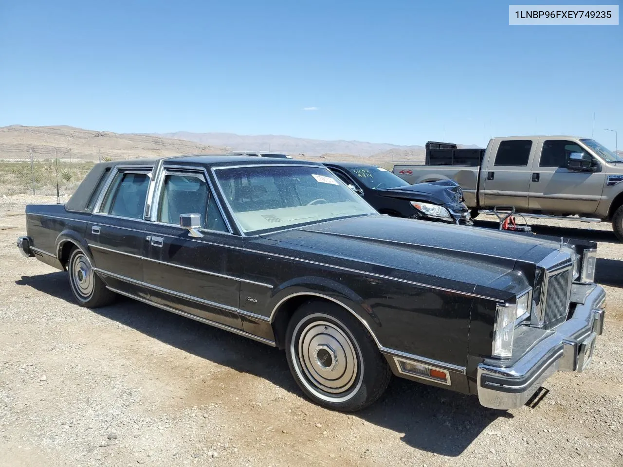 1984 Lincoln Town Car VIN: 1LNBP96FXEY749235 Lot: 57981314