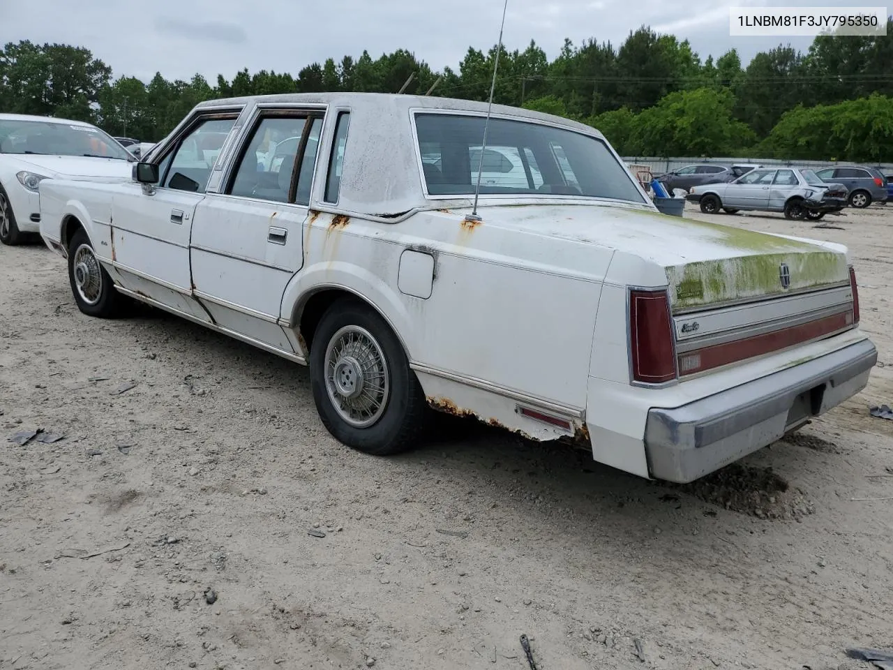 1988 Lincoln Town Car VIN: 1LNBM81F3JY795350 Lot: 55364234