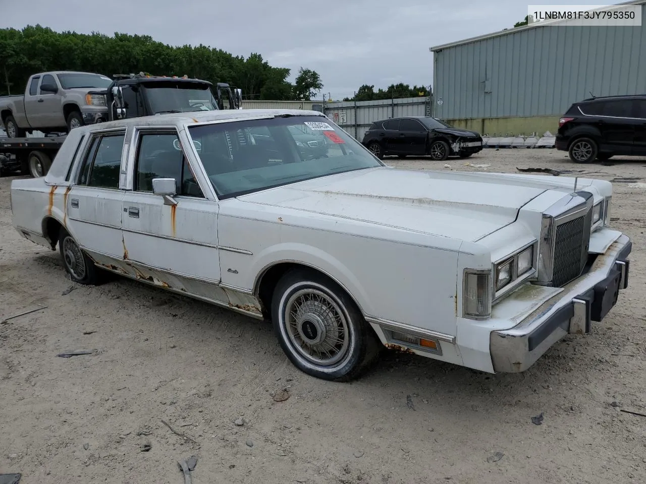 1988 Lincoln Town Car VIN: 1LNBM81F3JY795350 Lot: 55364234