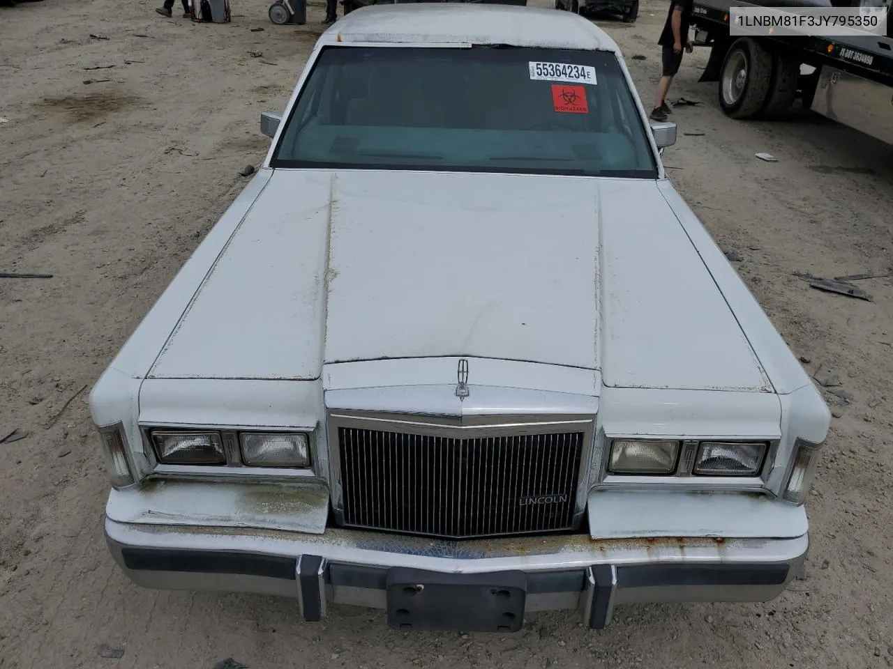 1988 Lincoln Town Car VIN: 1LNBM81F3JY795350 Lot: 55364234