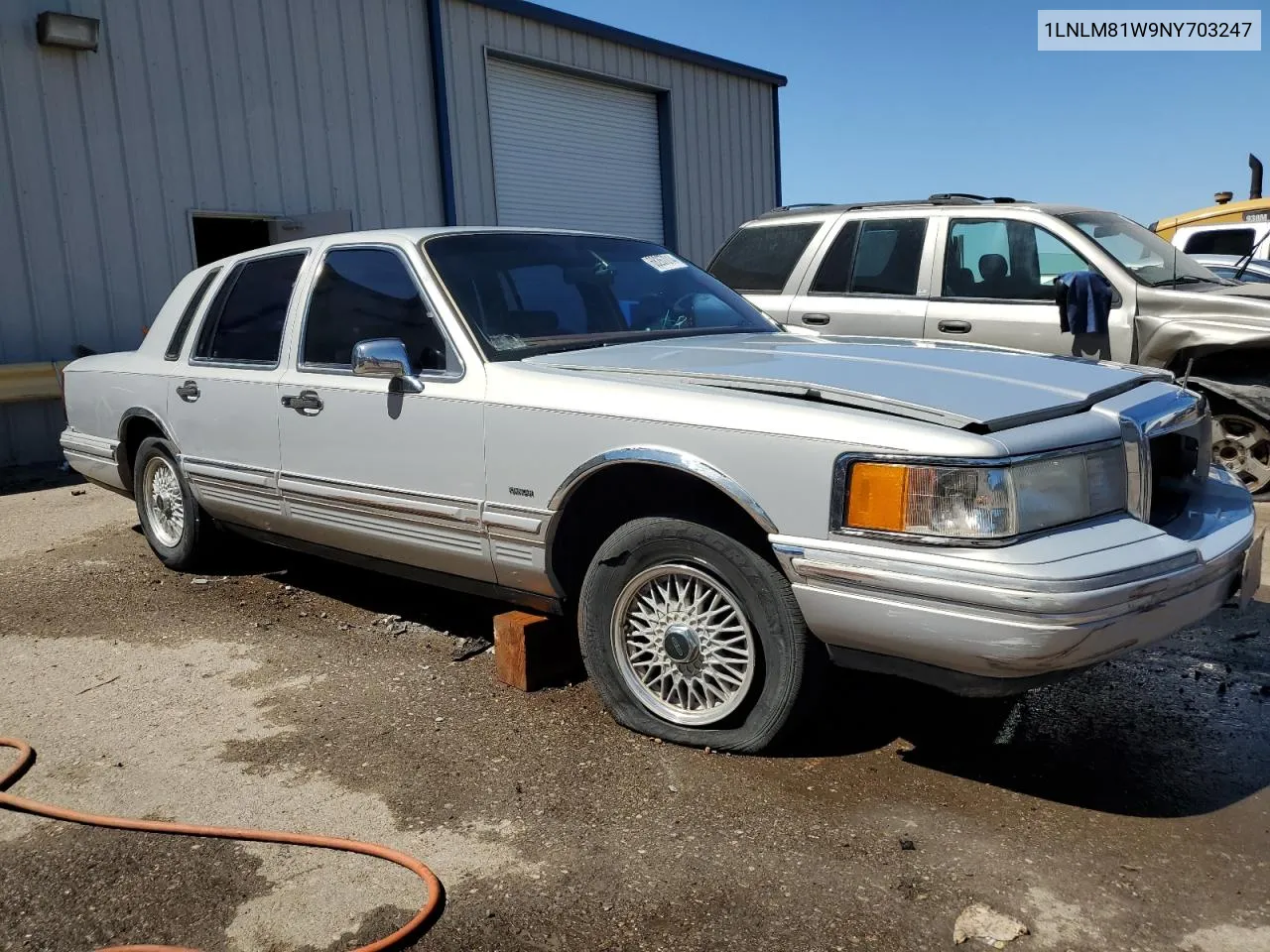 1LNLM81W9NY703247 1992 Lincoln Town Car Executive