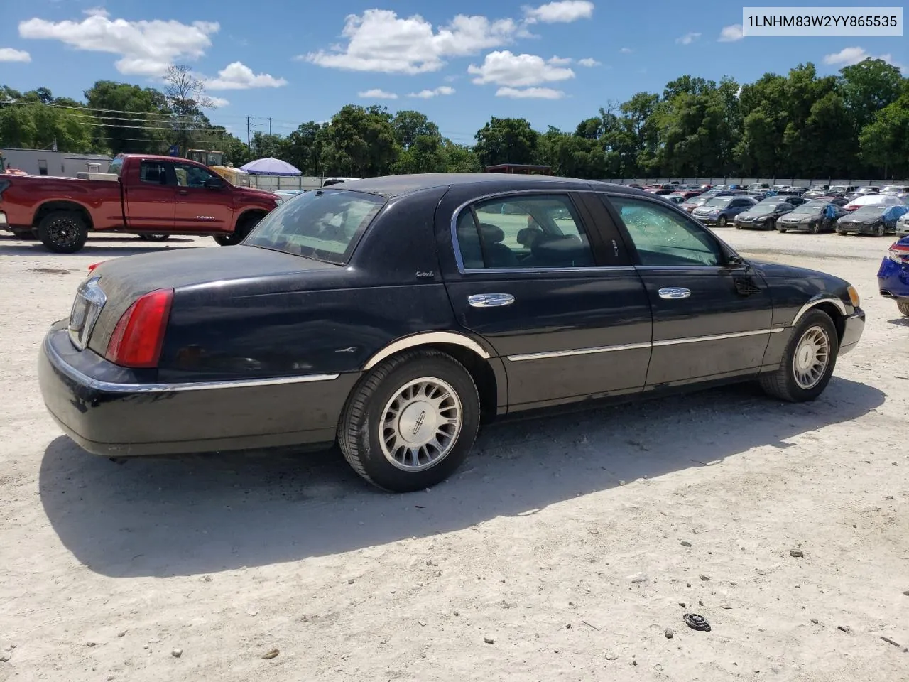 2000 Lincoln Town Car Cartier VIN: 1LNHM83W2YY865535 Lot: 56050214