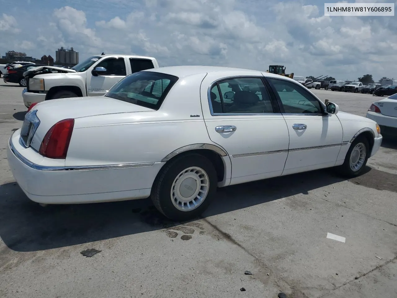 2001 Lincoln Town Car Executive VIN: 1LNHM81W81Y606895 Lot: 55439854