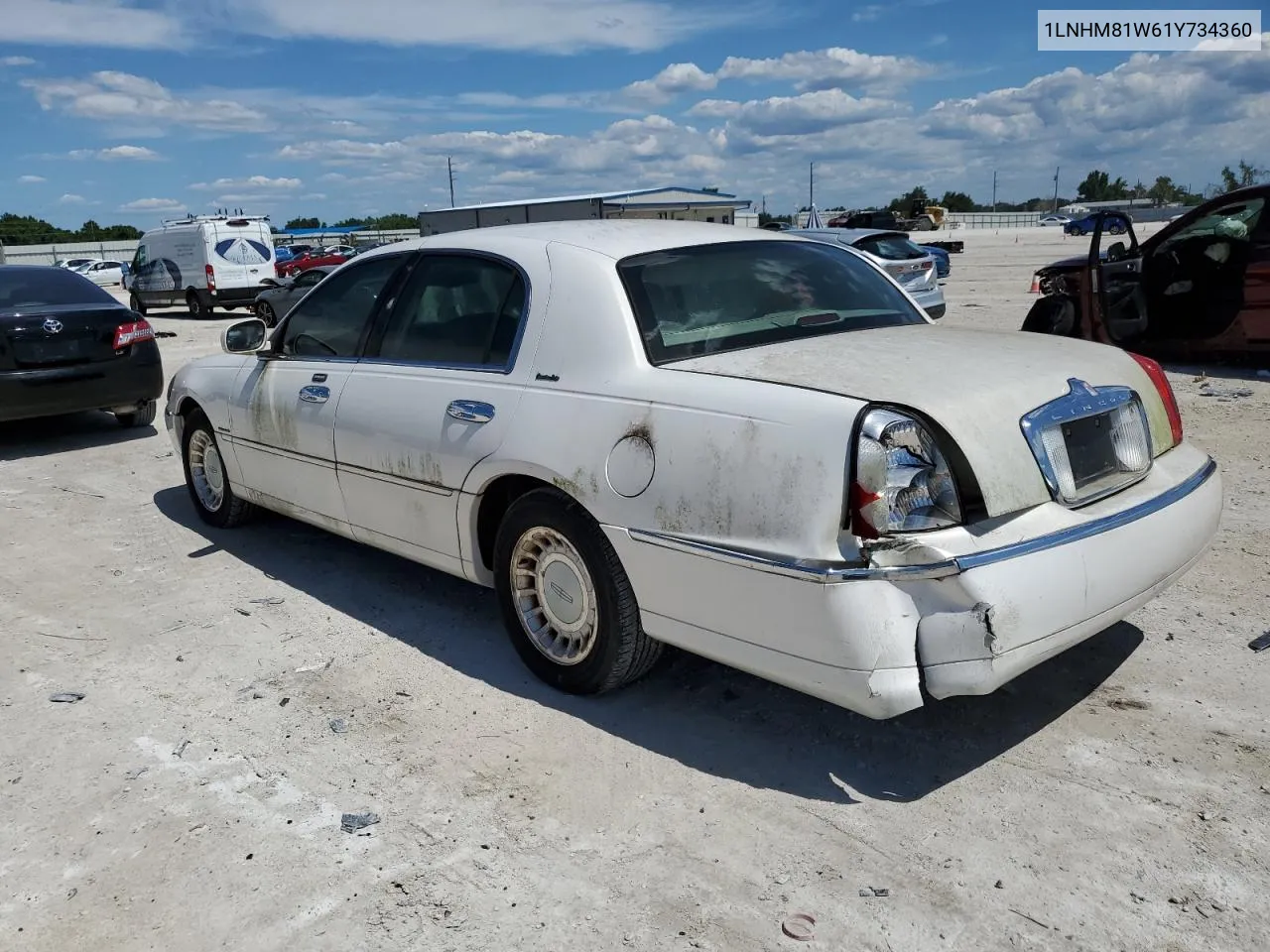 2001 Lincoln Town Car Executive VIN: 1LNHM81W61Y734360 Lot: 56165314