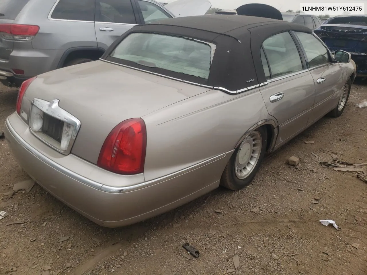 1LNHM81W51Y612475 2001 Lincoln Town Car Executive