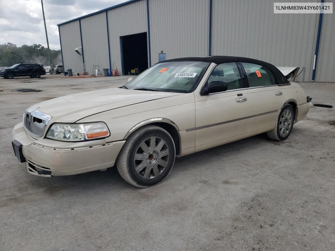 2003 Lincoln Town Car Cartier VIN: 1LNHM83W43Y601421 Lot: 53602534