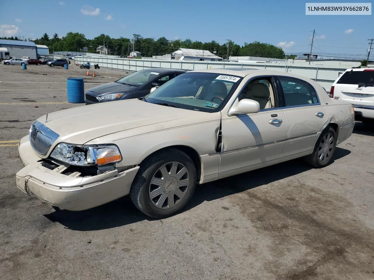 2003 Lincoln Town Car Cartier VIN: 1LNHM83W93Y662876 Lot: 55857974