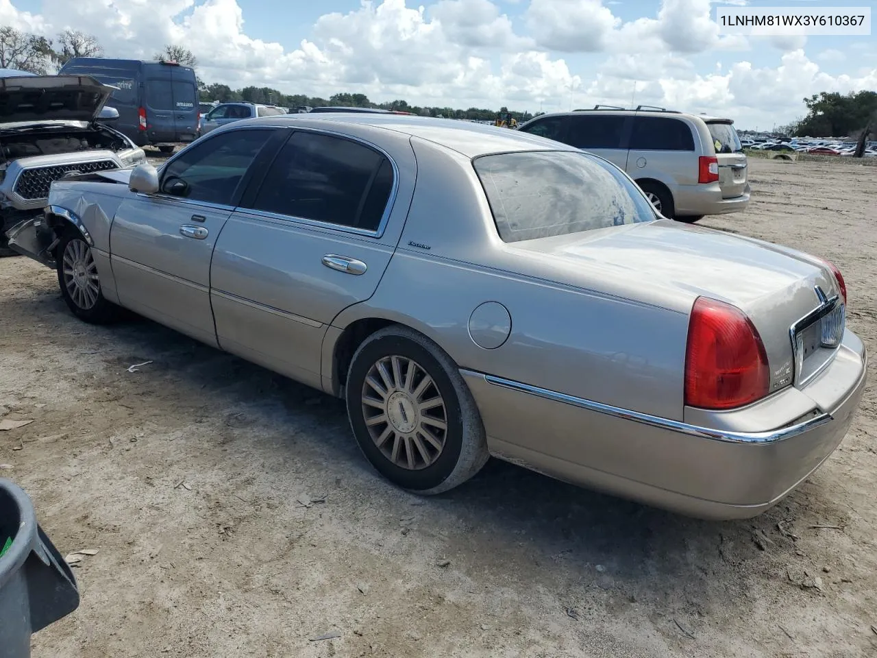 1LNHM81WX3Y610367 2003 Lincoln Town Car Executive