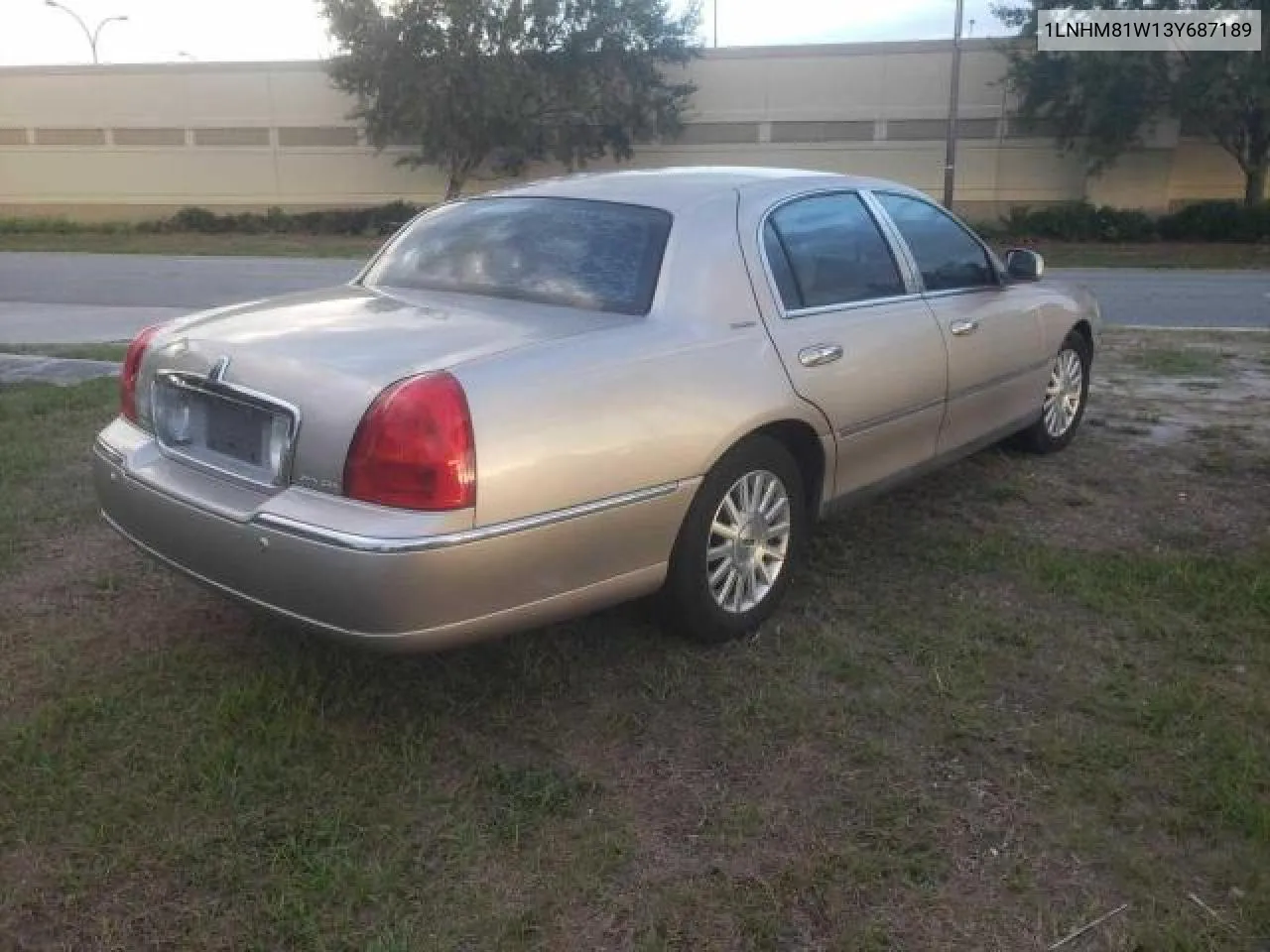 2003 Lincoln Town Car Executive VIN: 1LNHM81W13Y687189 Lot: 70530694