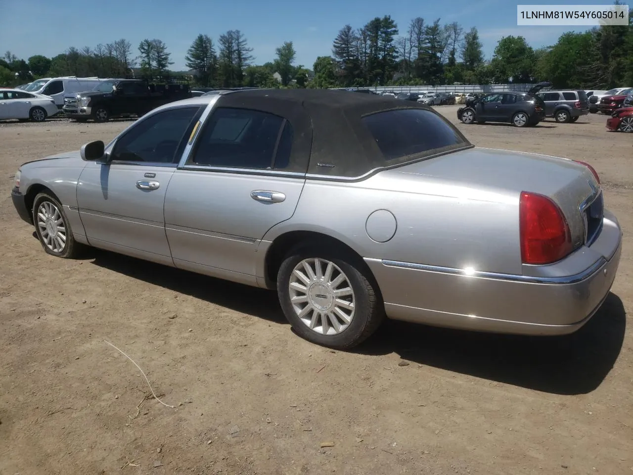 1LNHM81W54Y605014 2004 Lincoln Town Car Executive