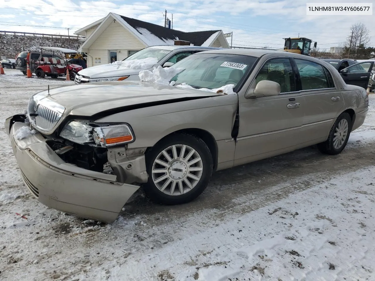 2004 Lincoln Town Car Executive VIN: 1LNHM81W34Y606677 Lot: 77563303