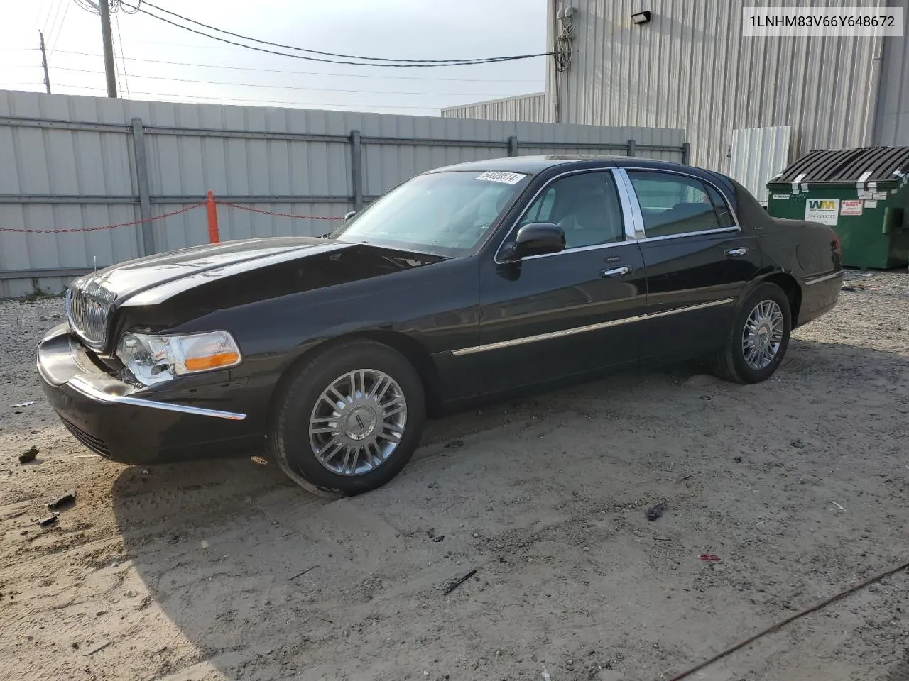 2006 Lincoln Town Car Designer VIN: 1LNHM83V66Y648672 Lot: 54620514